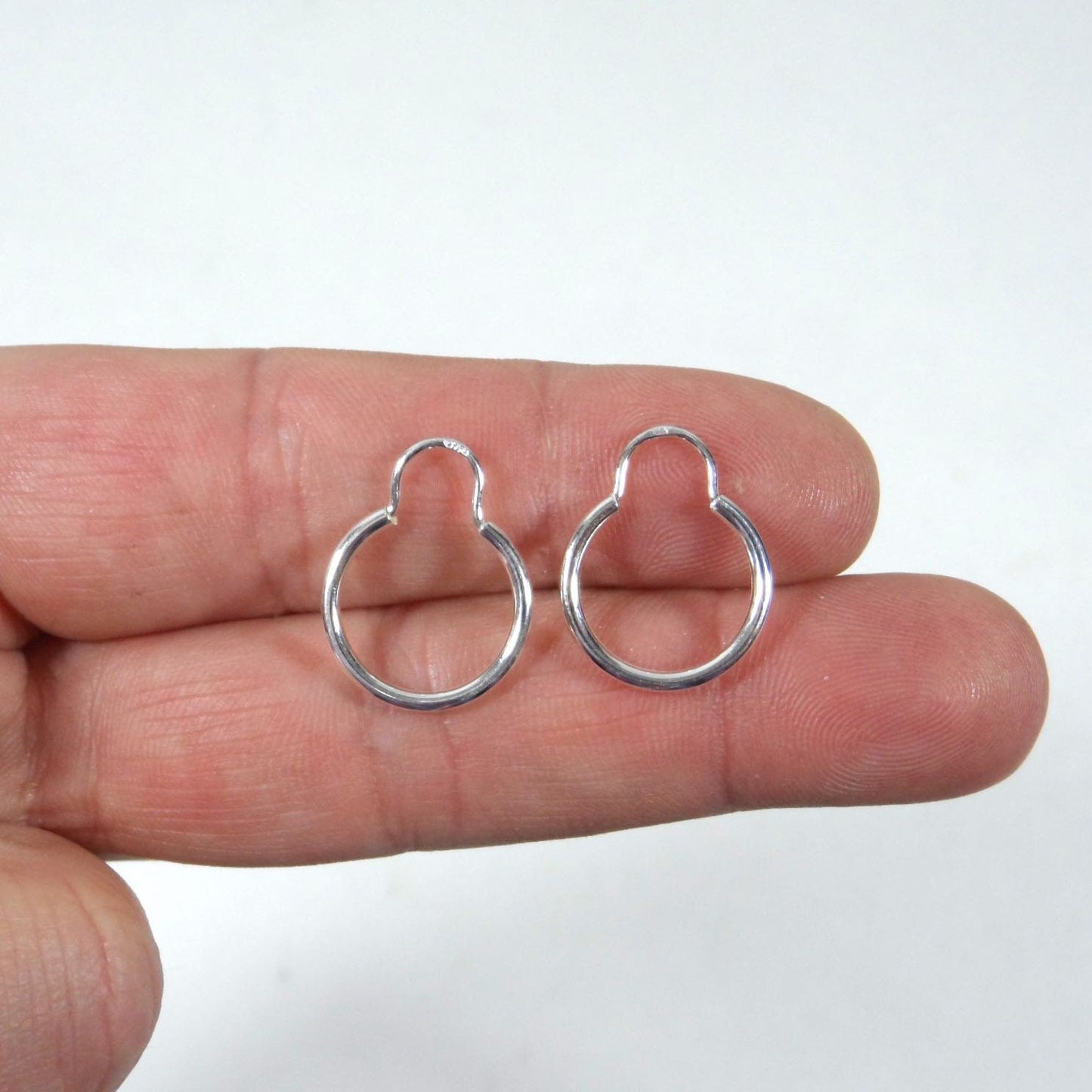 Dainty Sterling Silver Hoop Earrings