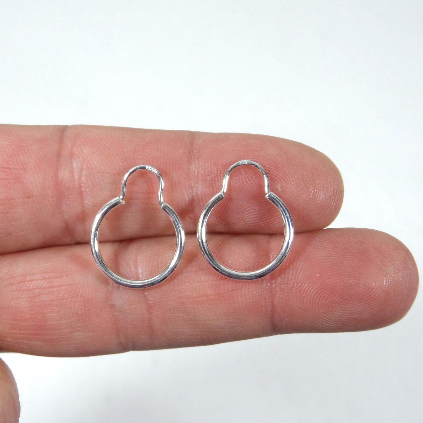 Dainty Sterling Silver Hoop Earrings