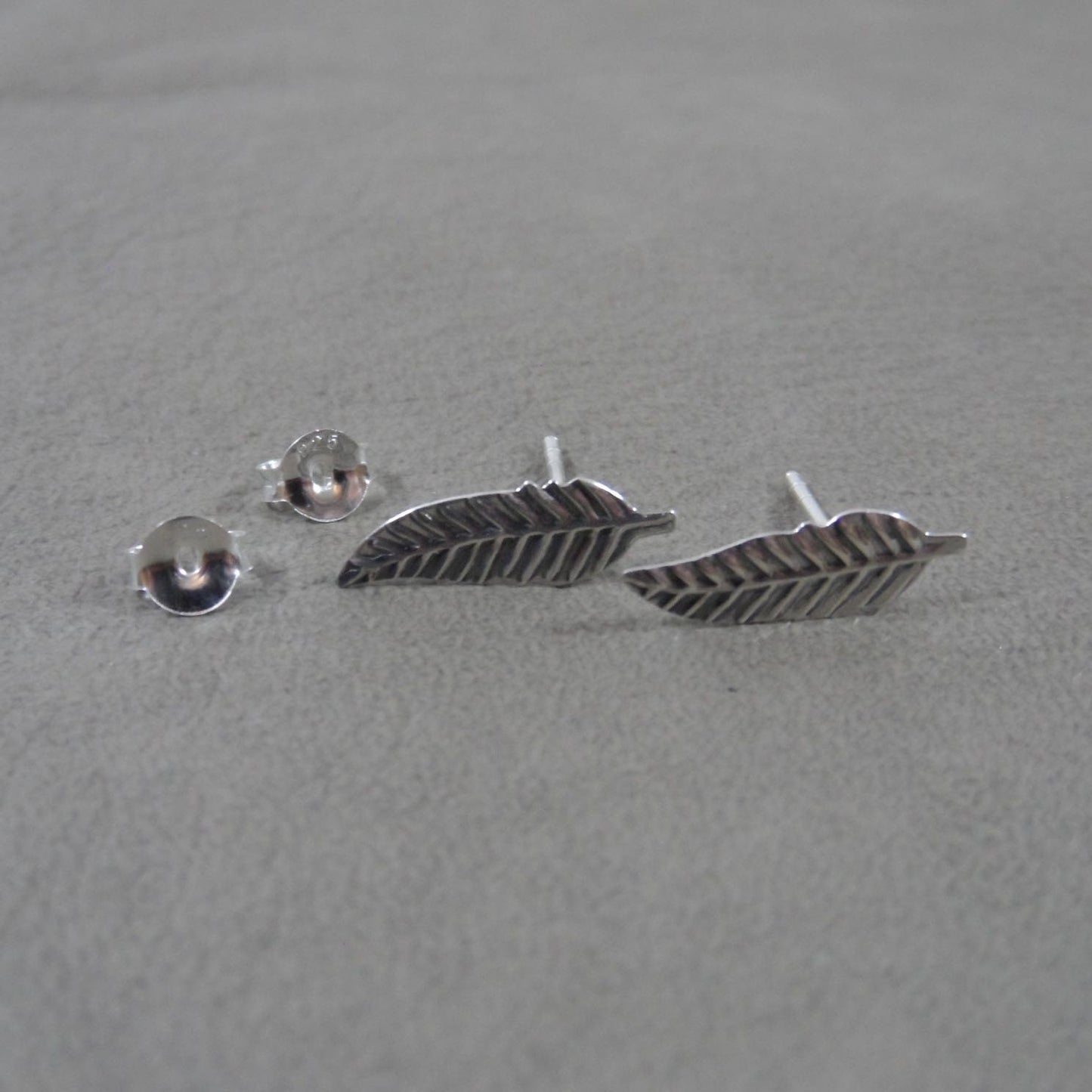 Feather Earrings in Sterling Silver