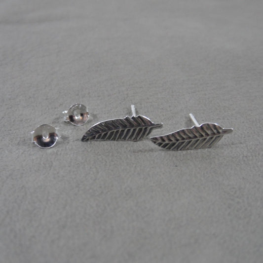 Feather Earrings in Sterling Silver