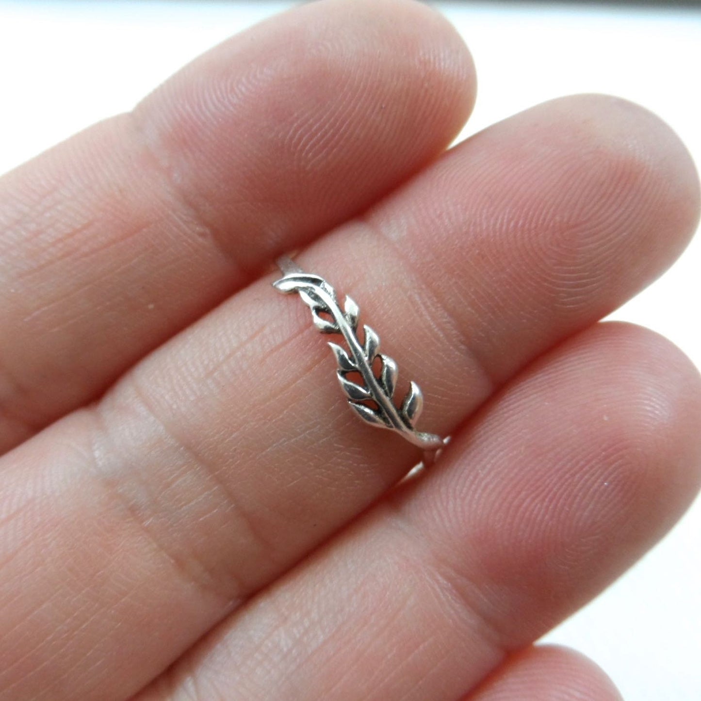 Leaf Ring in Sterling Silver