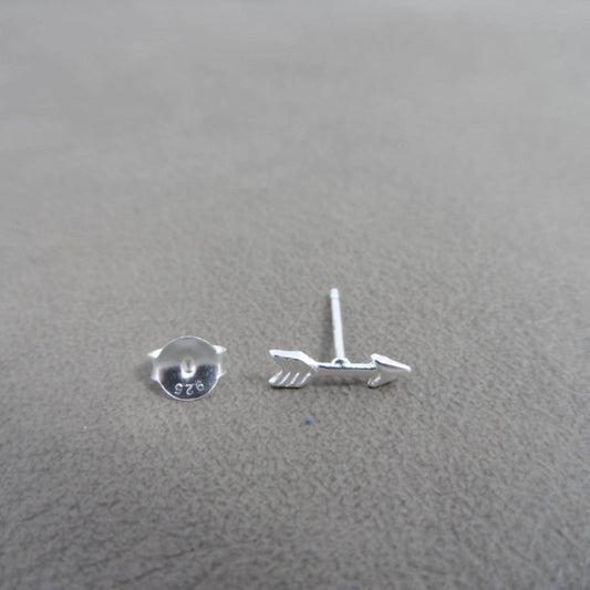 SINGLE Arrow Stud Earring in Sterling Silver