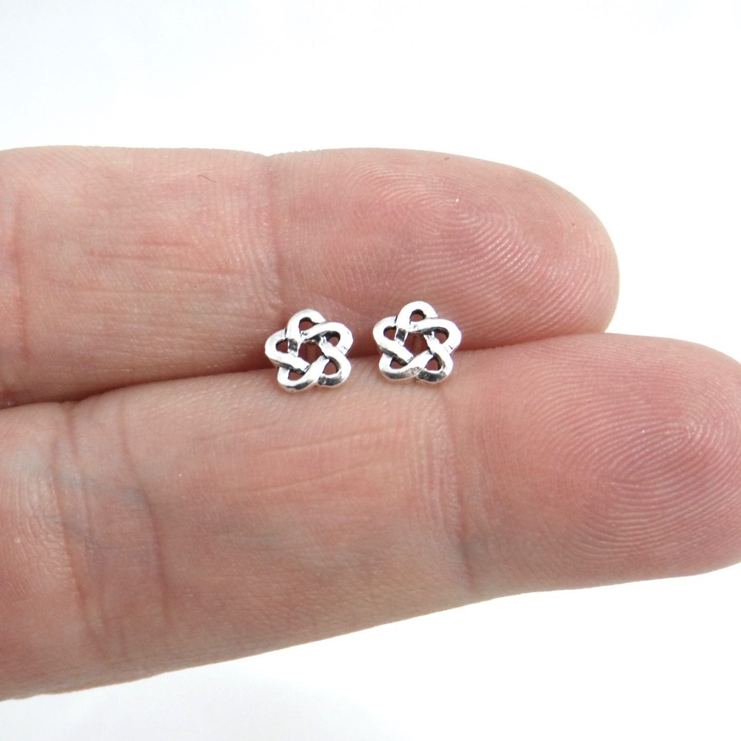 Atom Earrings in Sterling Silver