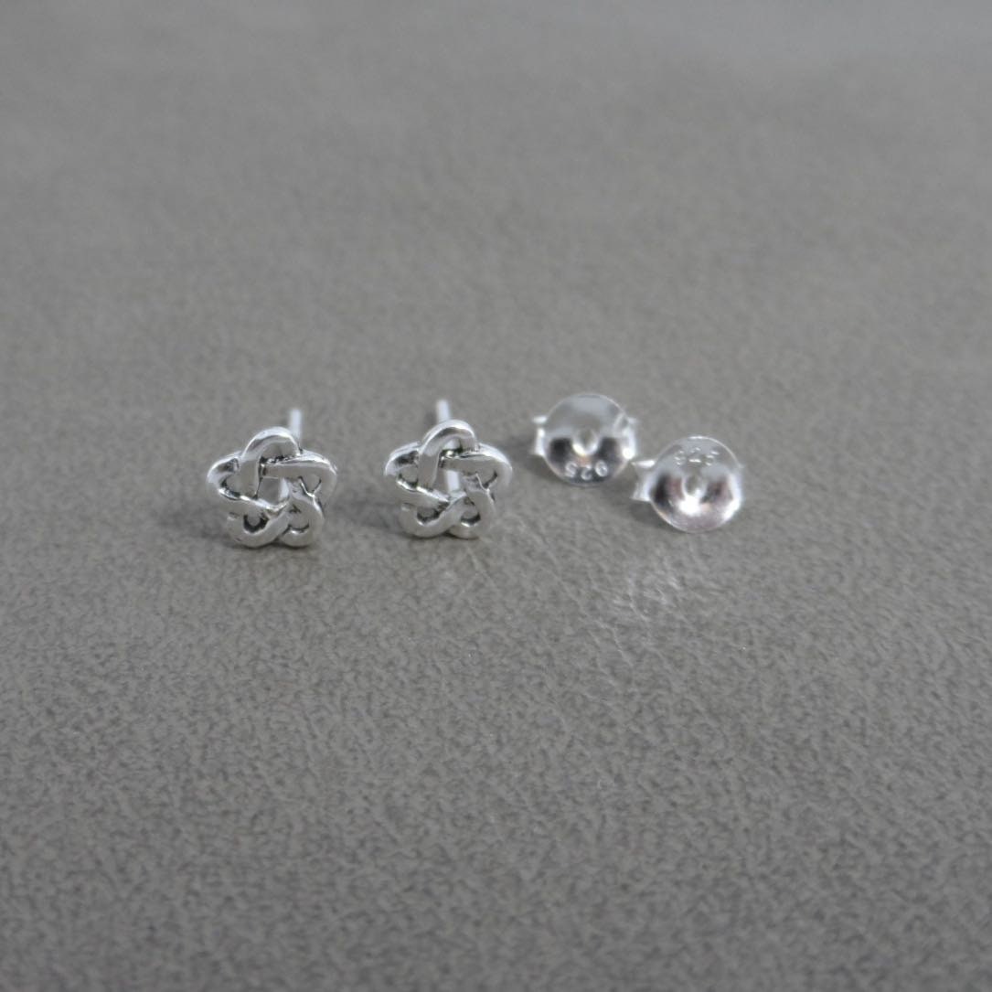 Atom Earrings in Sterling Silver