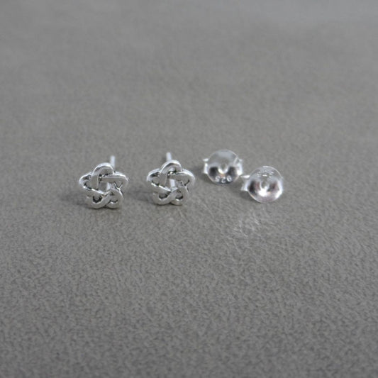 Atom Earrings in Sterling Silver