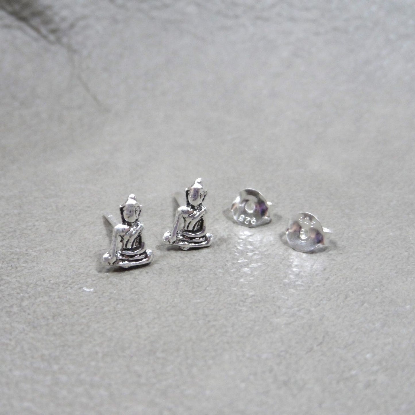 Buddha Sterling Silver Studs