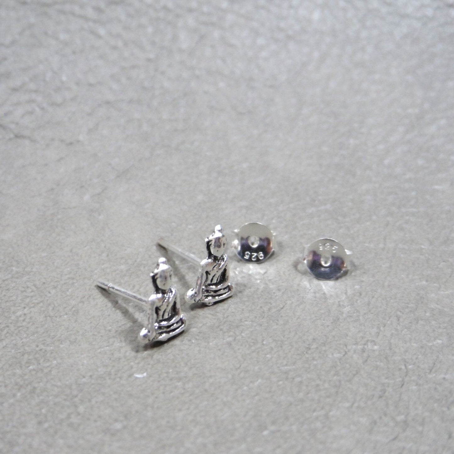 Buddha Sterling Silver Studs