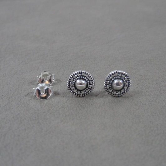 Dainty Sterling Silver Ball Stud Earrings