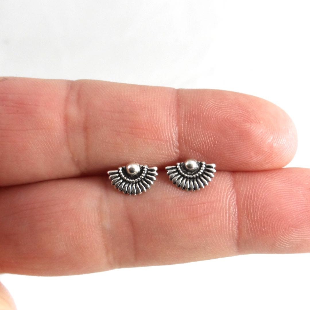 Dainty Stud Earrings in Sterling Silver