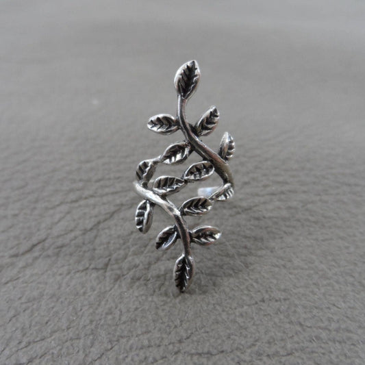 Leaf Ear Cuff Sterling Silver