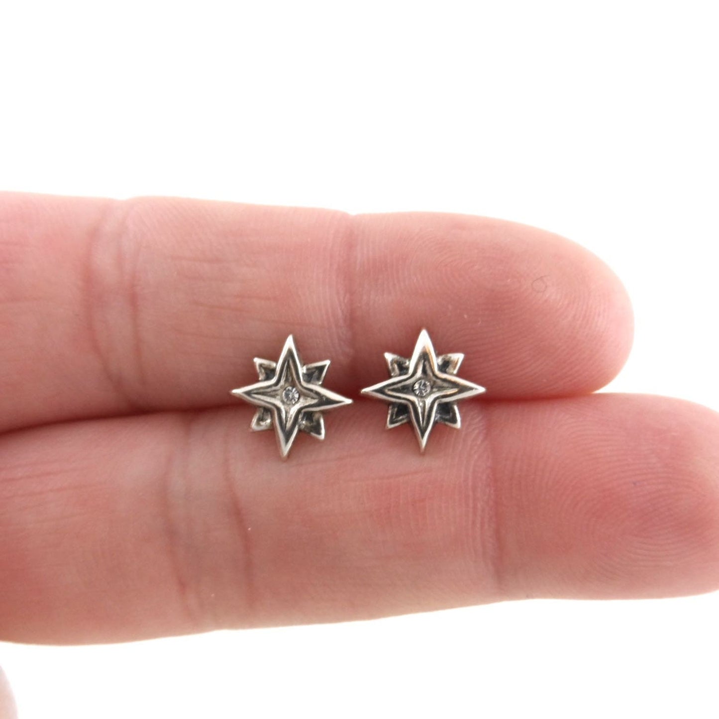 North Star Sterling Silver Earrings