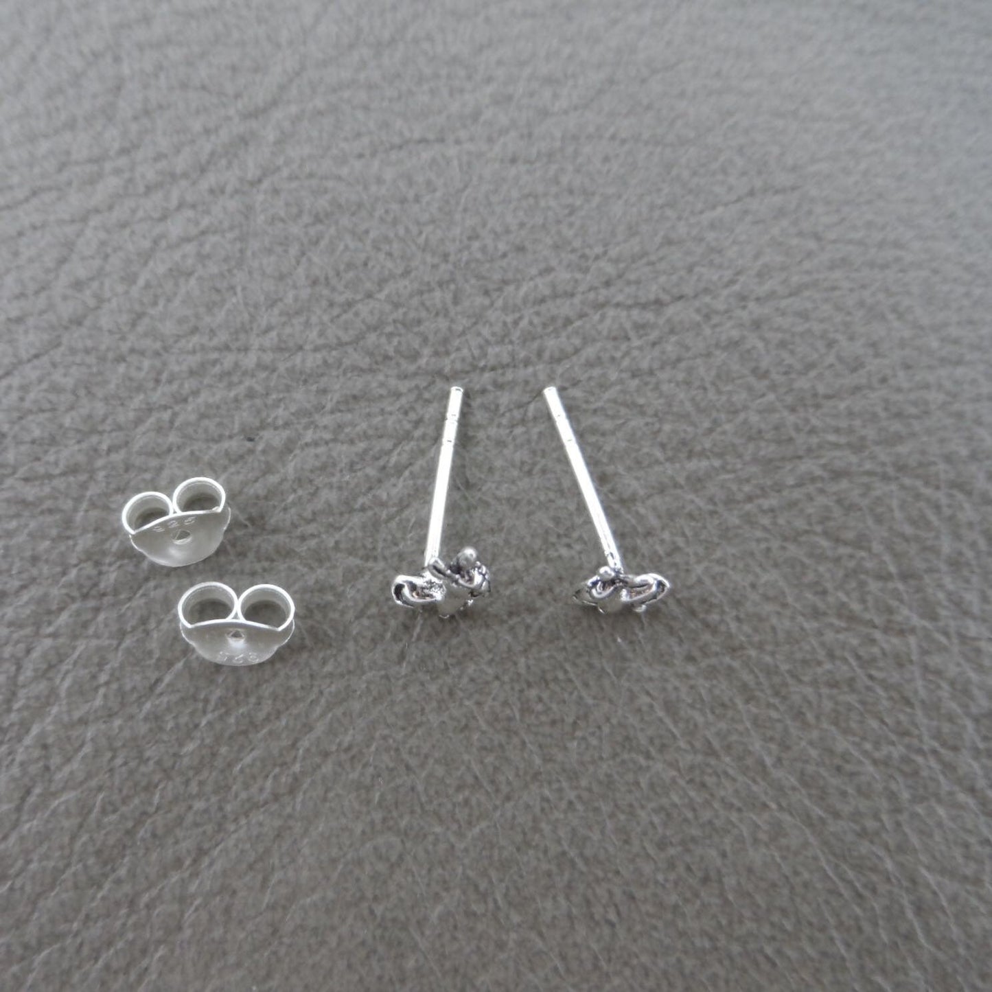 Tiny Deer Earrings in Sterling Silver, Deer Earrings, Kids Earrings, Fawn Studs, Baby Animal Studs, Simple Stud Earrings, Dainty Earrings