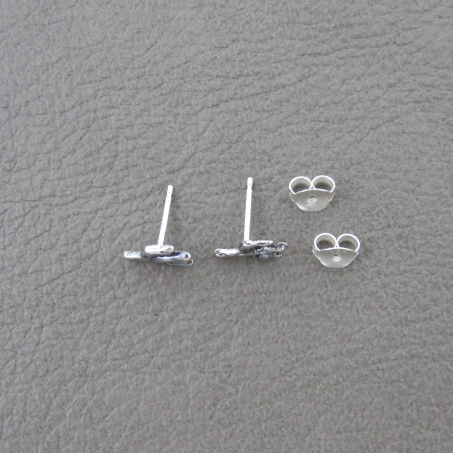 Mini Saguaro Cactus  Earrings in Sterling Silver