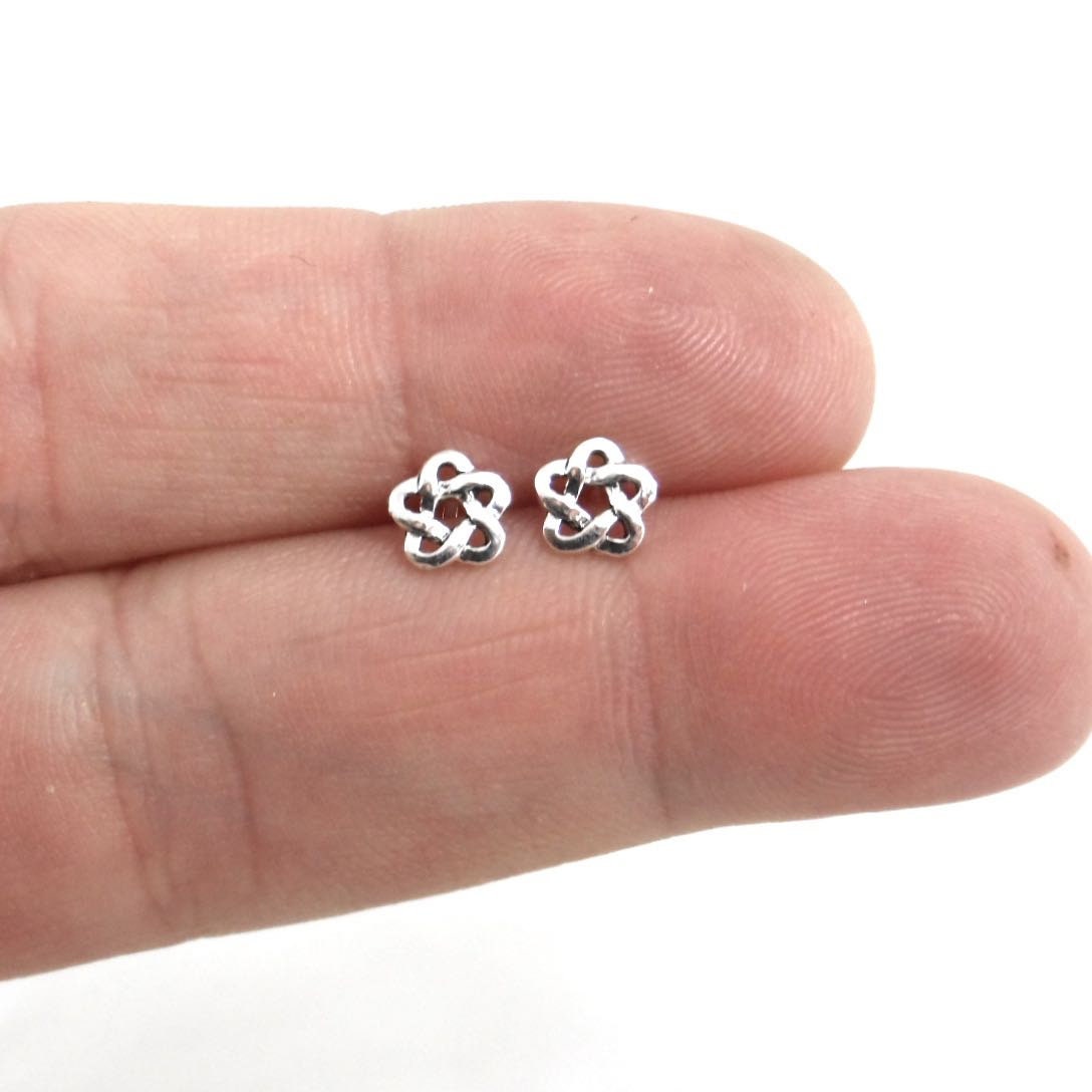 Atom Earrings in Sterling Silver