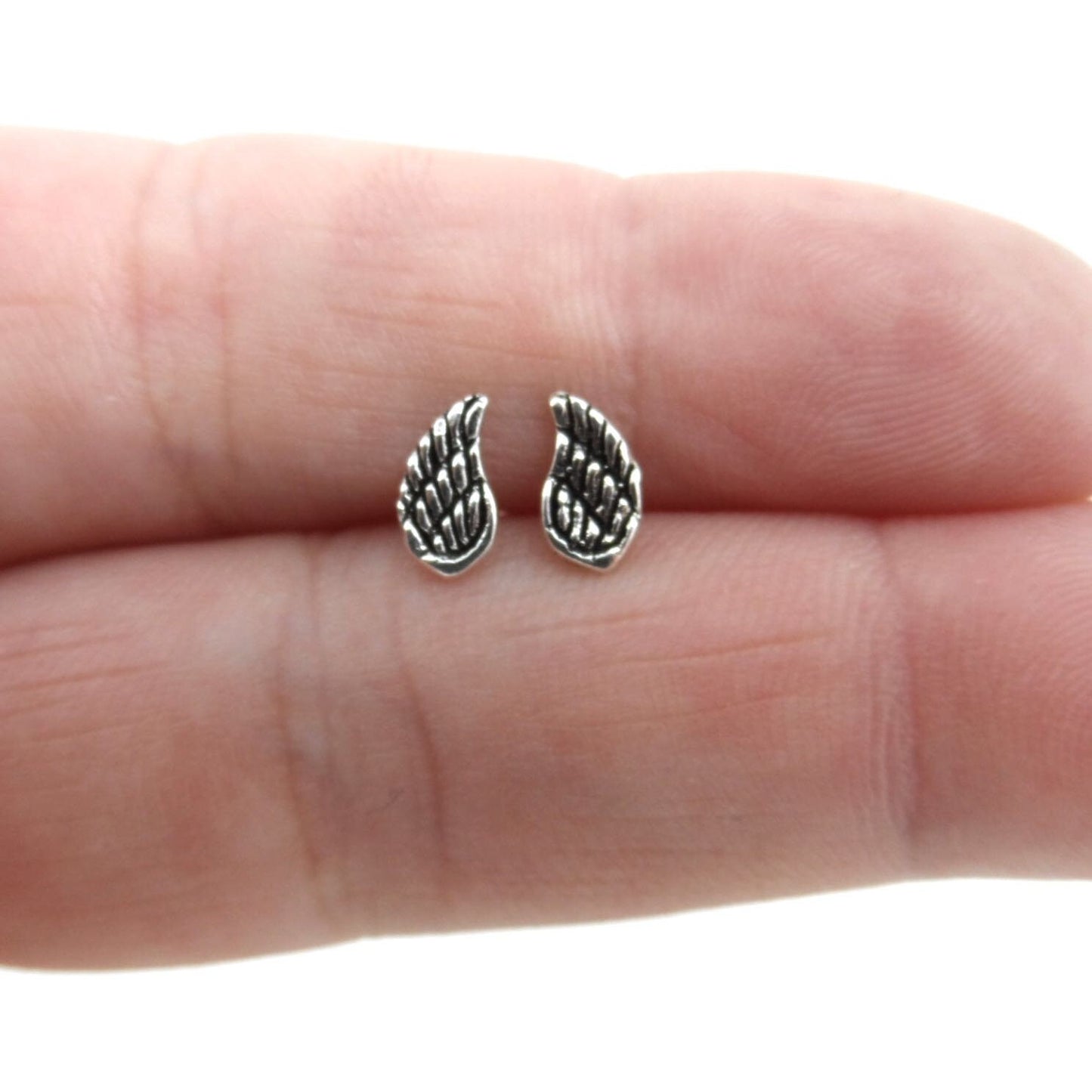 Angel Wing Earrings in Sterling Silver