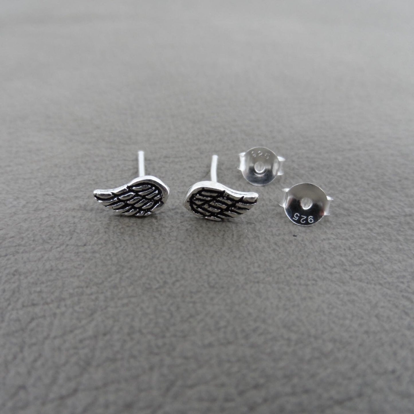 Angel Wing Earrings in Sterling Silver