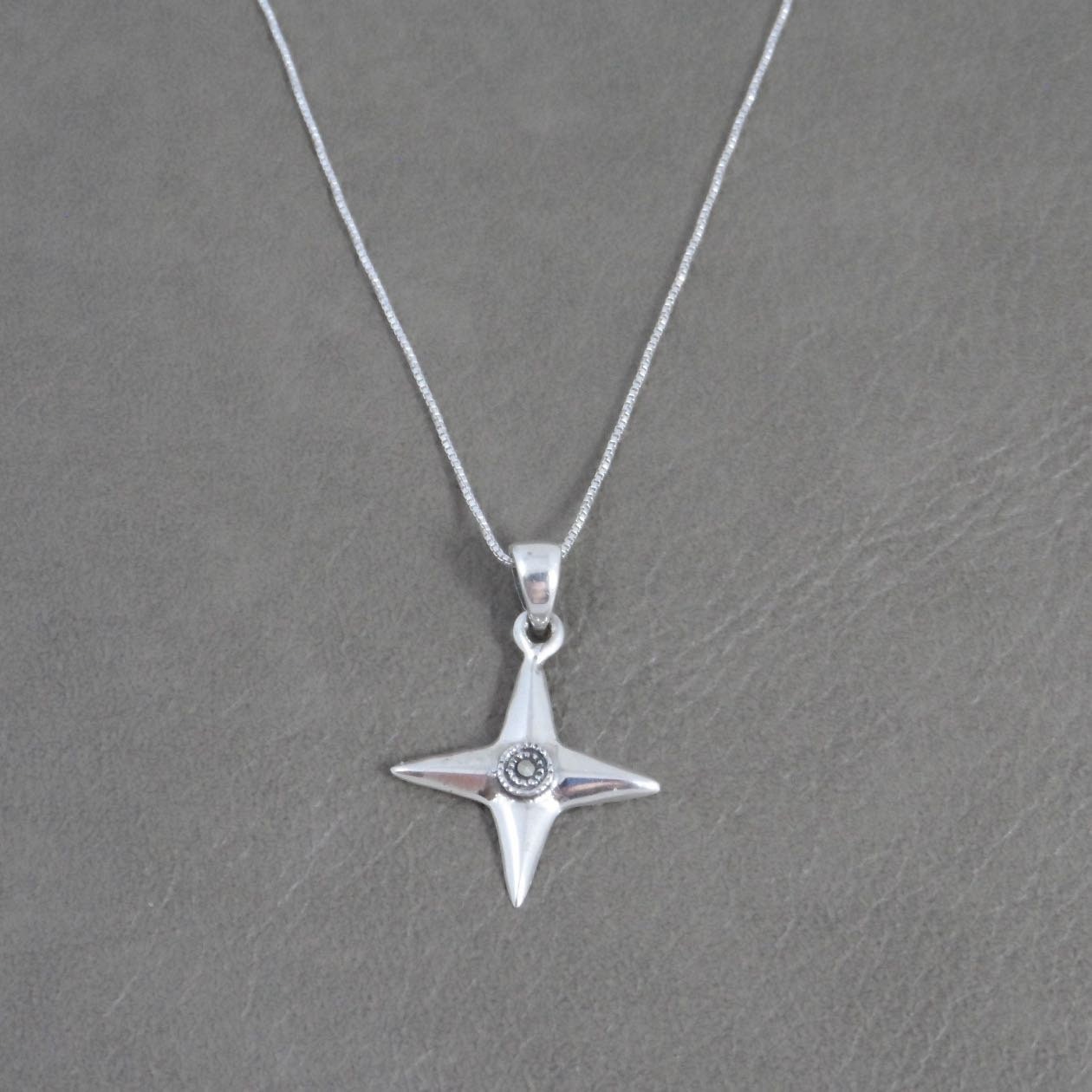 North Star Necklace in Sterling Silver