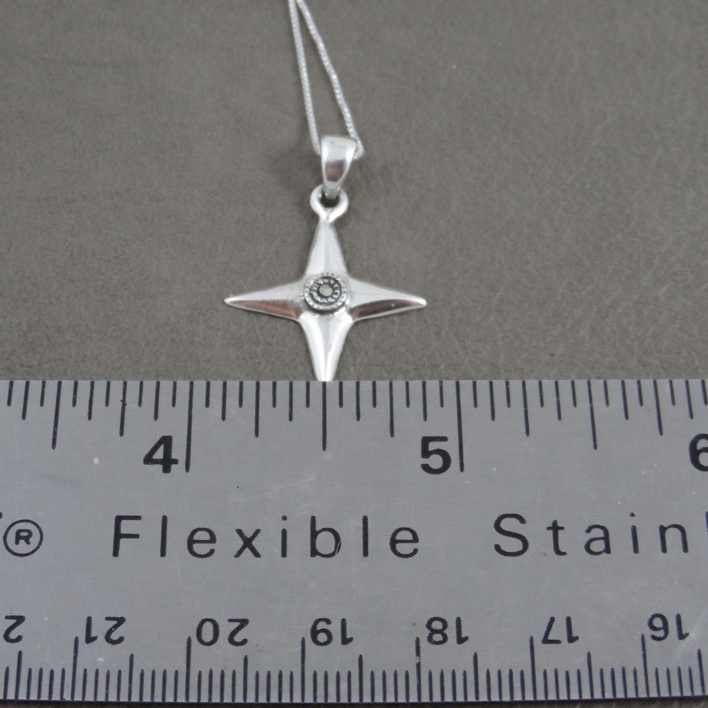 North Star Necklace in Sterling Silver