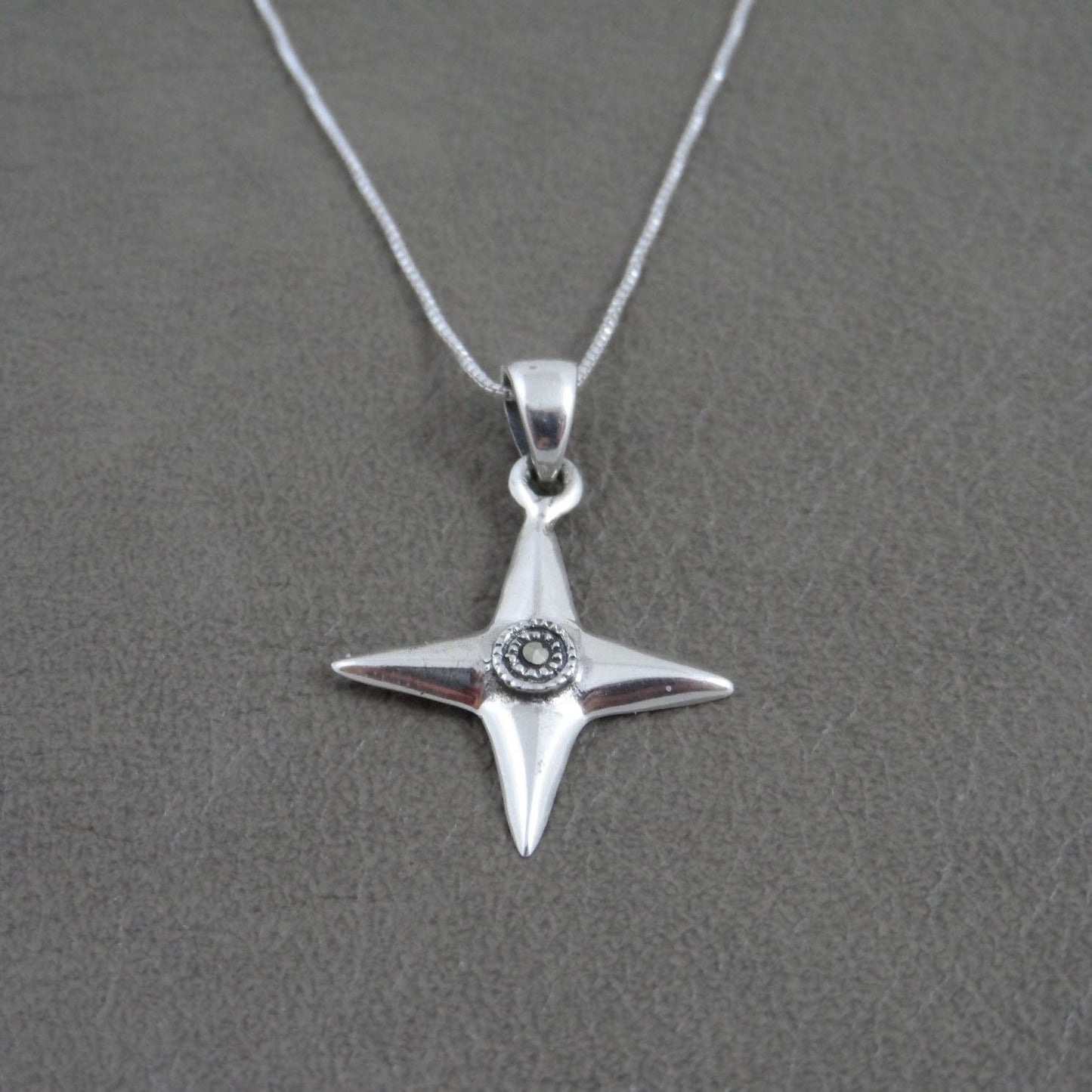 North Star Necklace in Sterling Silver