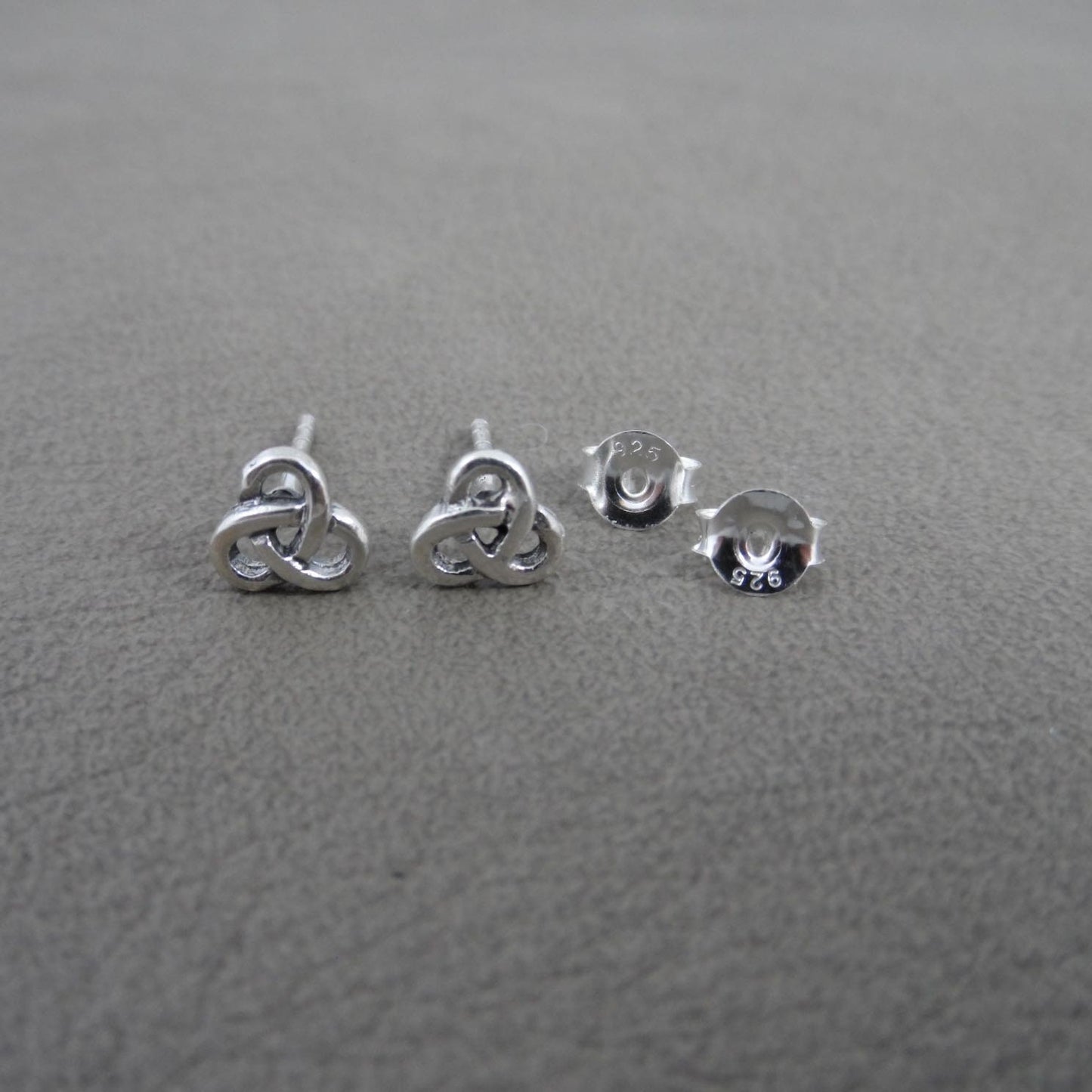 Triple Celtic Knot Studs in Sterling Silver