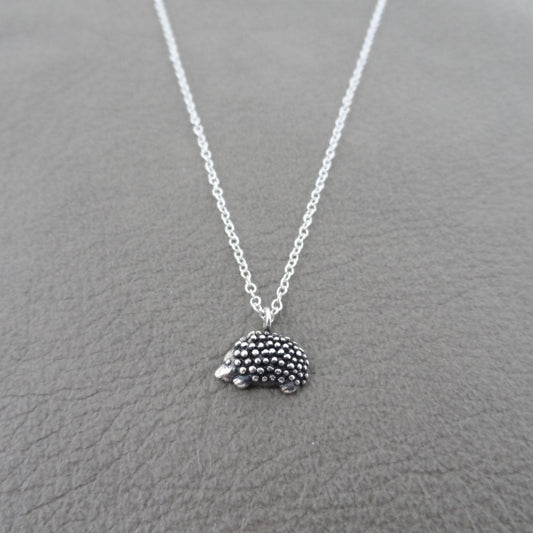 Hedgehog Necklace in Sterling Silver