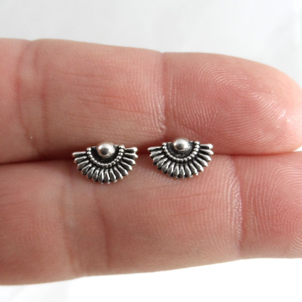 Dainty Stud Earrings in Sterling Silver