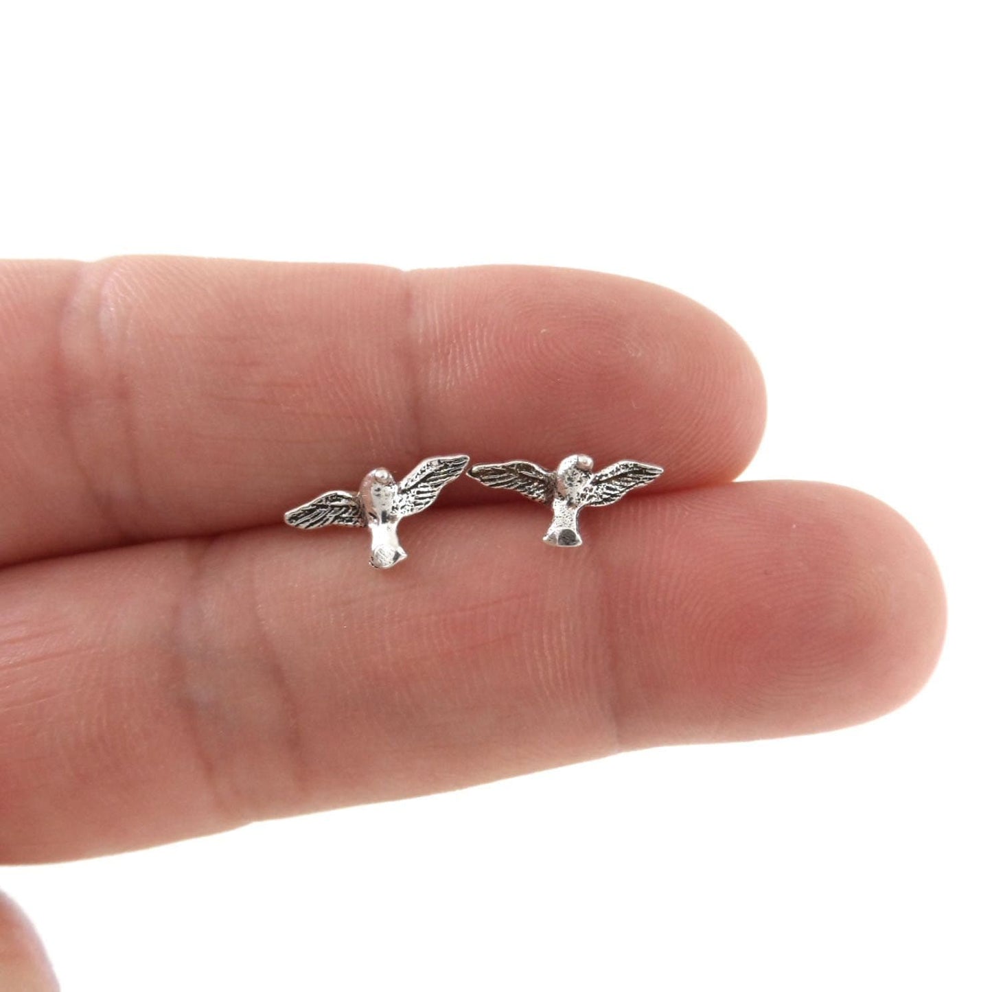 Sparrow Earrings in Sterling Silver