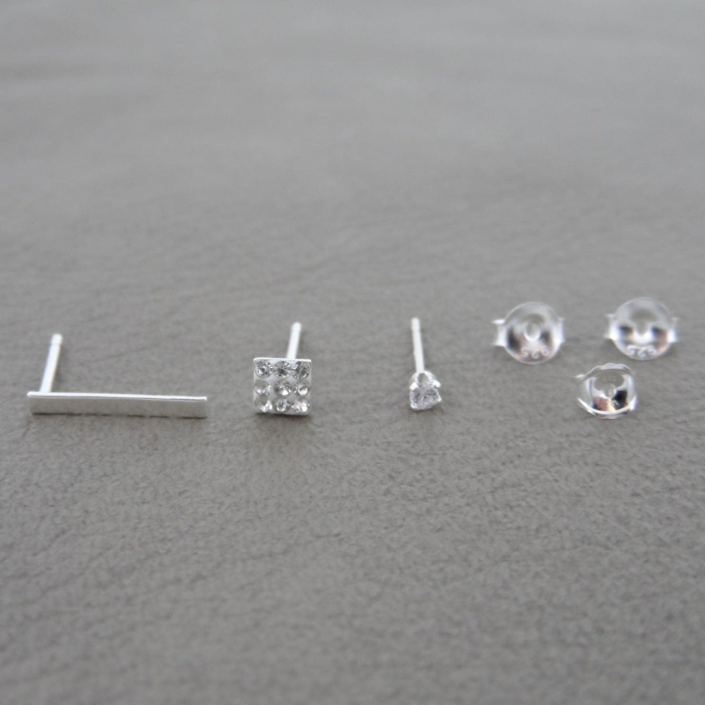 Set of 3 Earrings in Sterling Silver