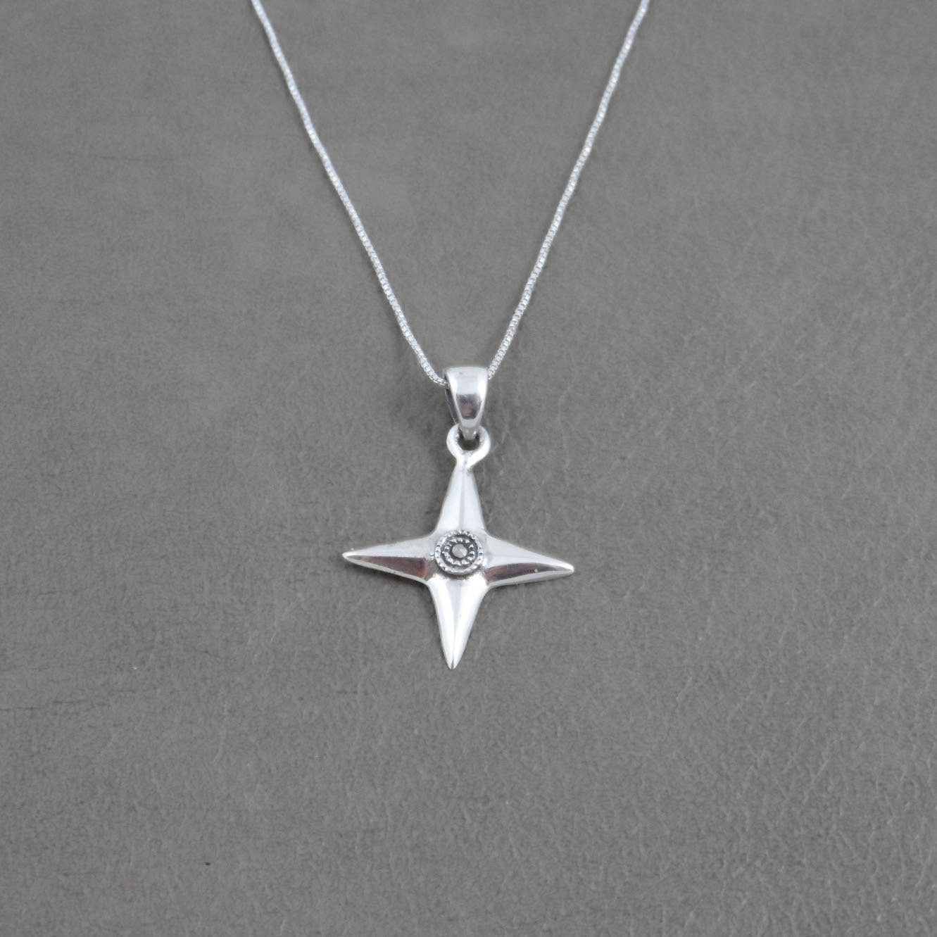 North Star Necklace in Sterling Silver