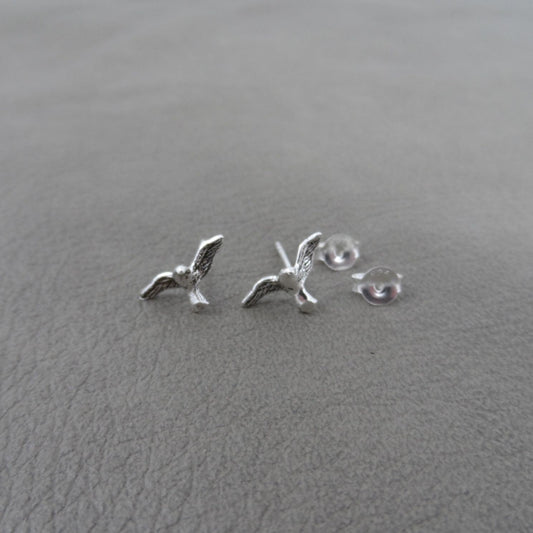 Sparrow Earrings in Sterling Silver