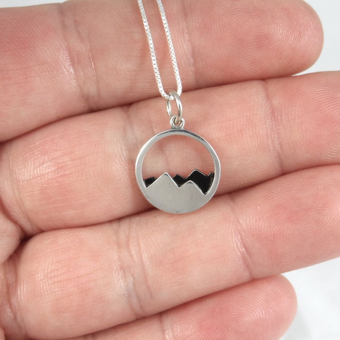 Mountain Necklace in Sterling Silver