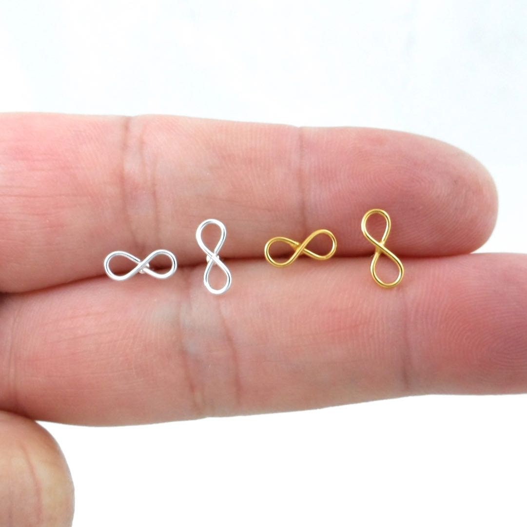 Infinity Earrings in Sterling Silver