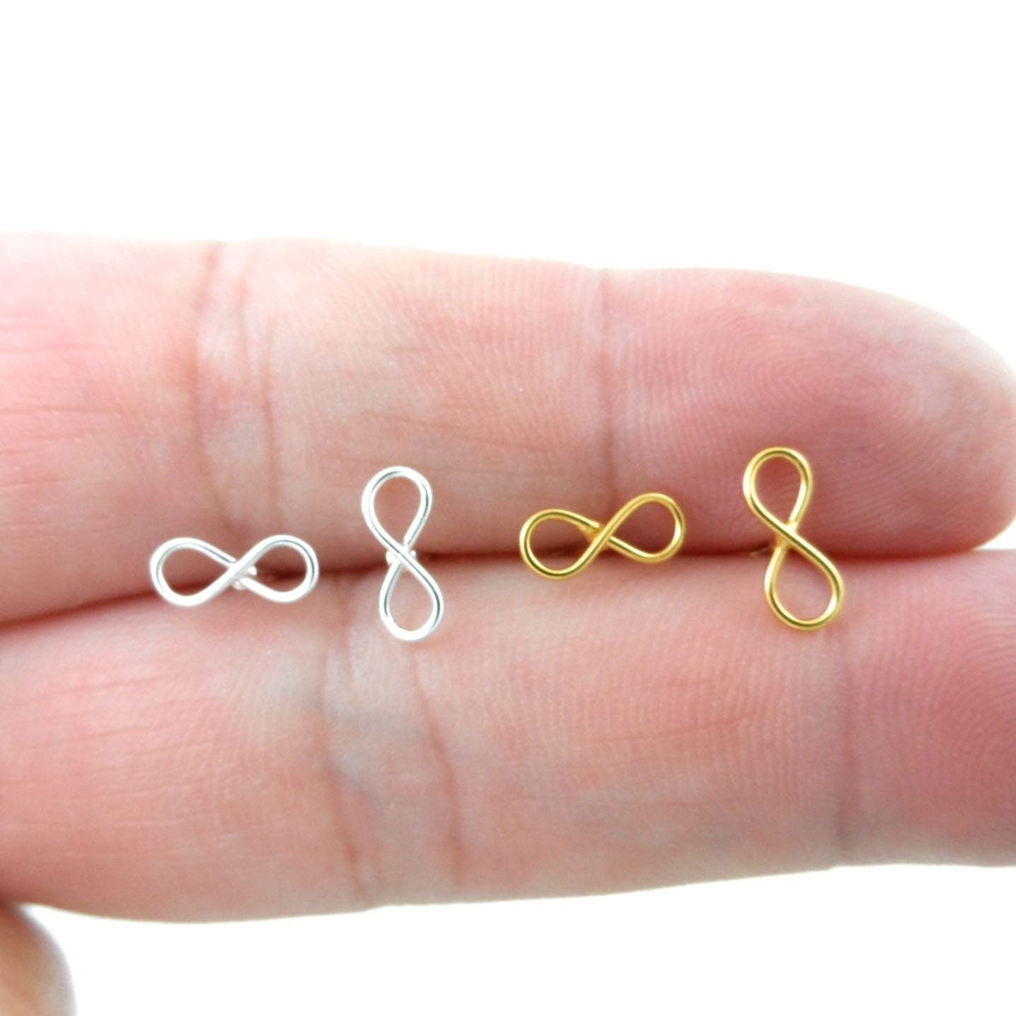 Infinity Earrings in Sterling Silver