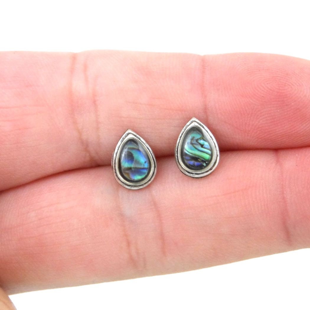 Abalone Teardrop Earrings