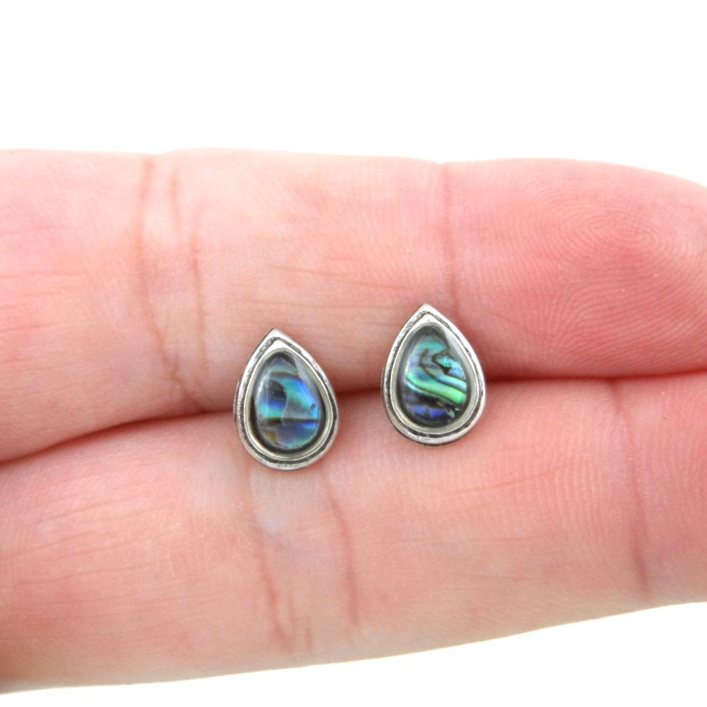 Abalone Teardrop Earrings