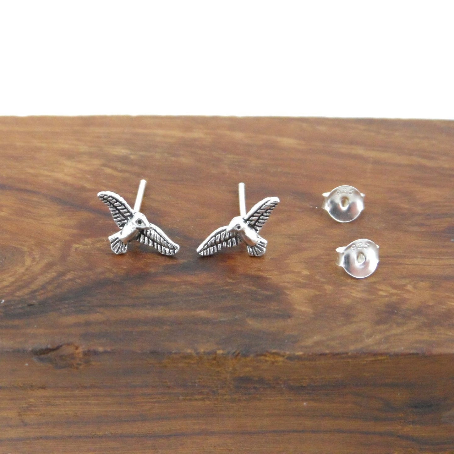 Thunderbird Earrings in Sterling Silver, Thunderbird Silver Studs, Bird Earrings, Boho Studs, Southwestern Earrings, Dainty Studs