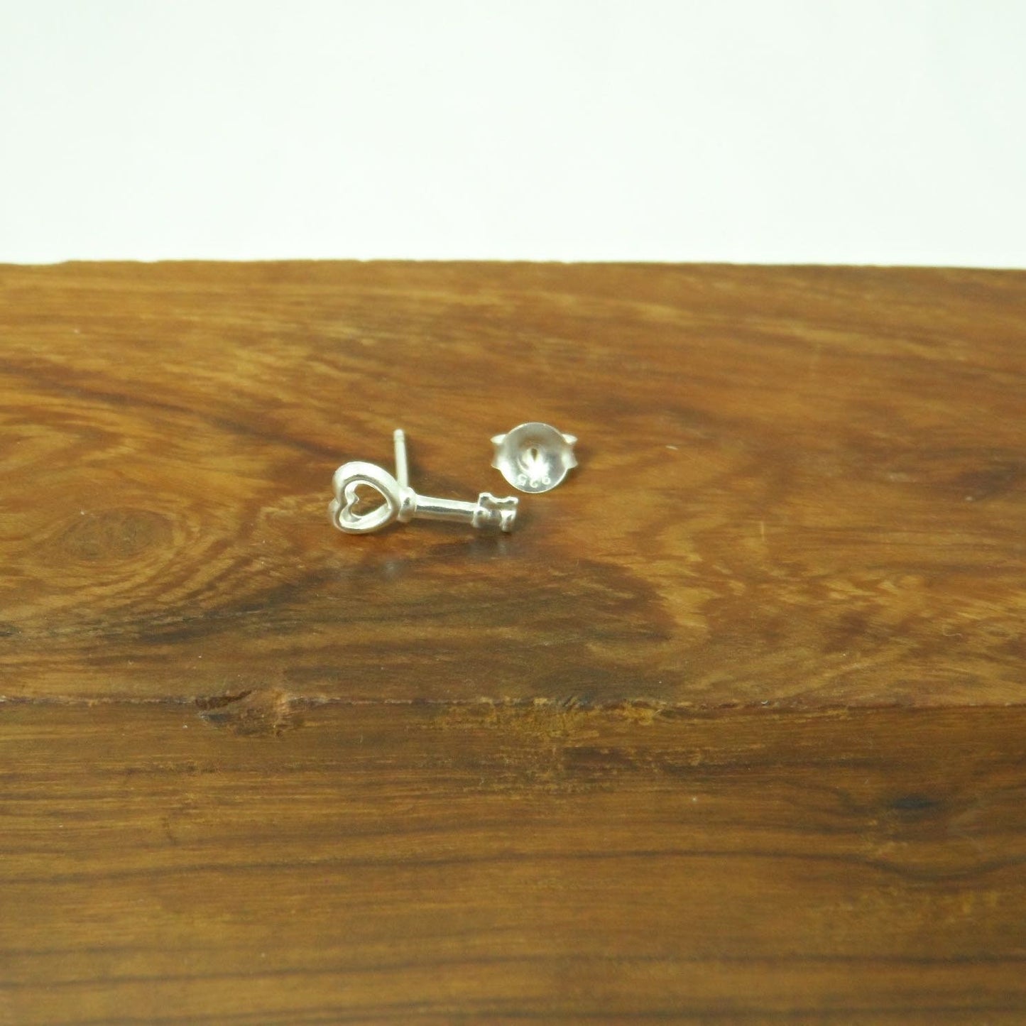 SINGLE-Key Earrings in Sterling Silver