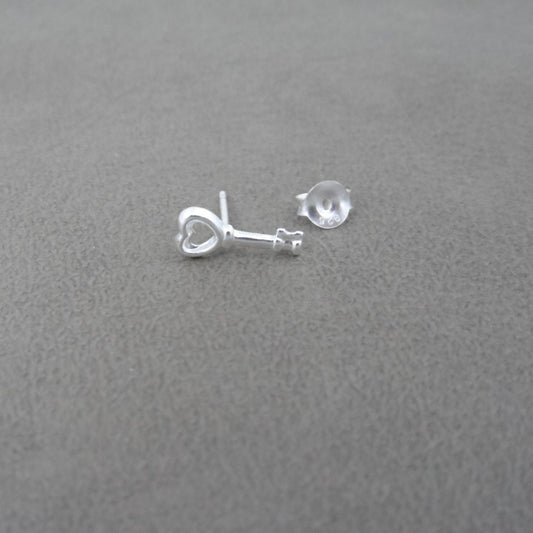 SINGLE-Key Earrings in Sterling Silver