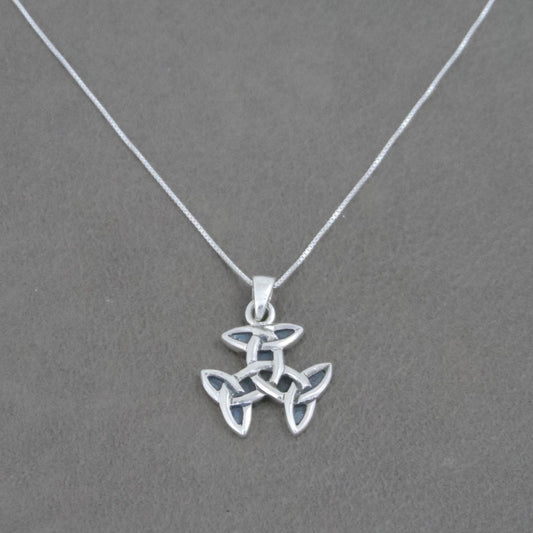 Celtic Knot Necklace in Sterling Silver