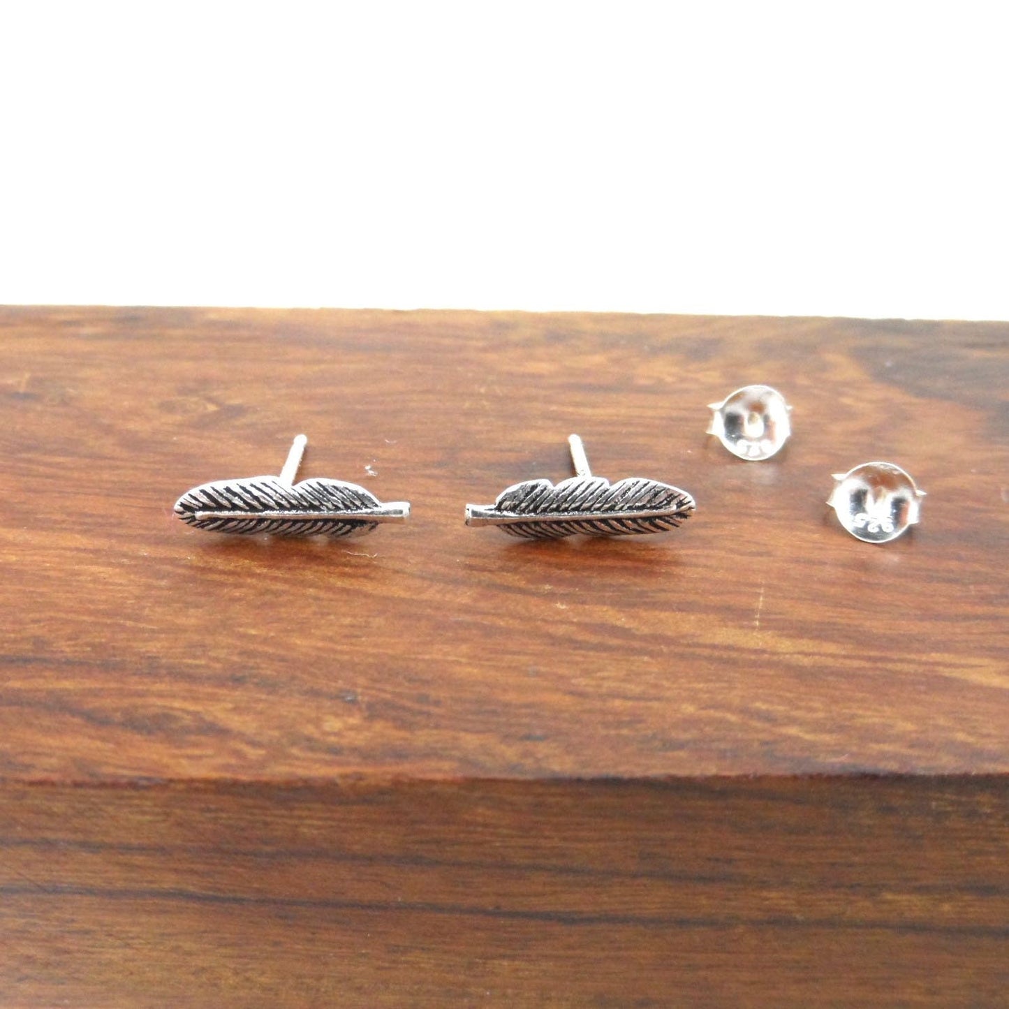 Feather Earrings in Sterling Silver