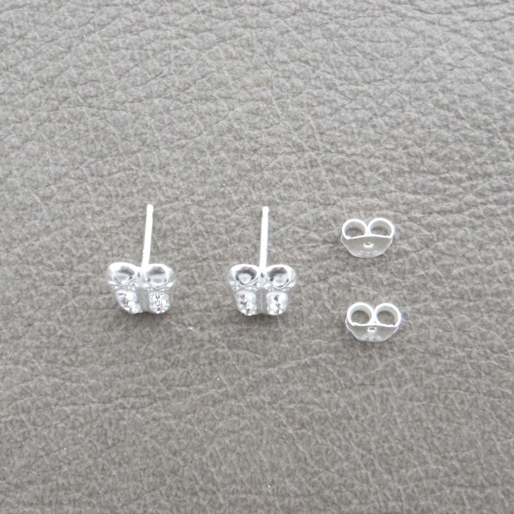 Ballerina Slipper Earrings in Sterling Silver