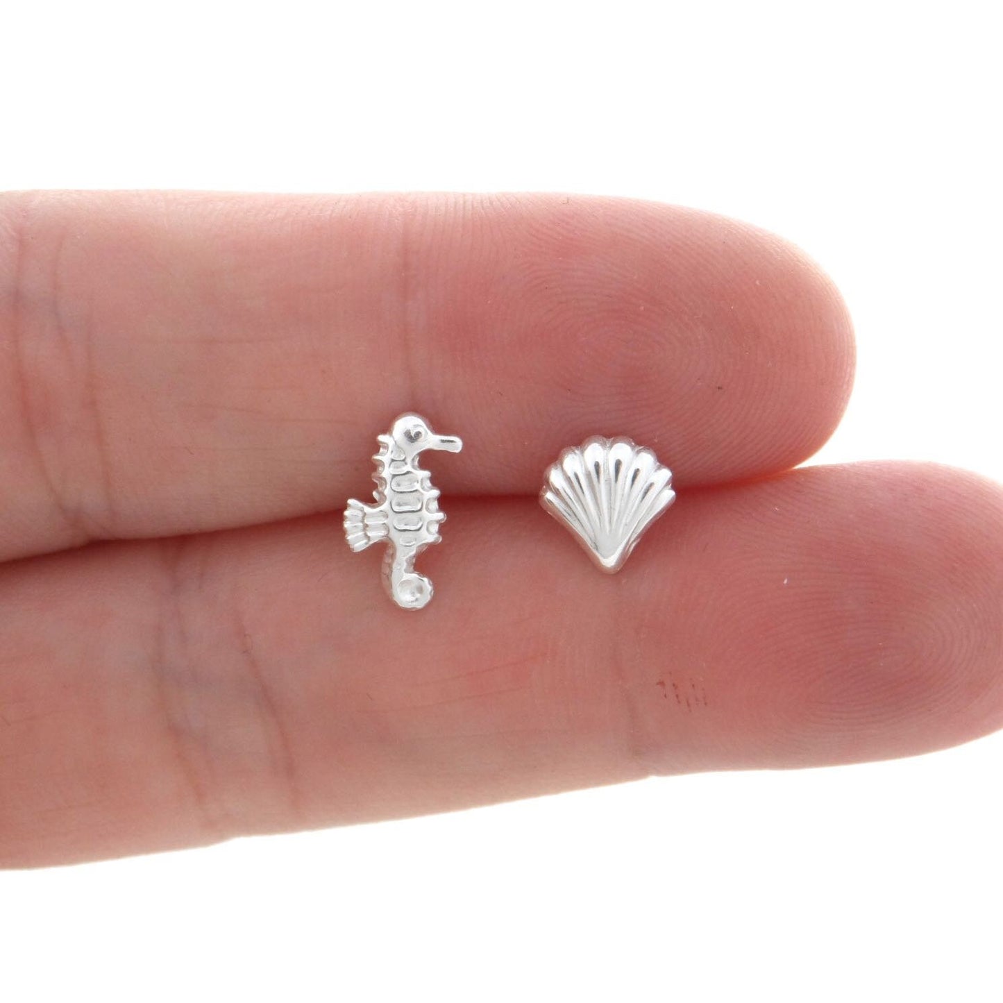 Seahorse & Shell Earrings