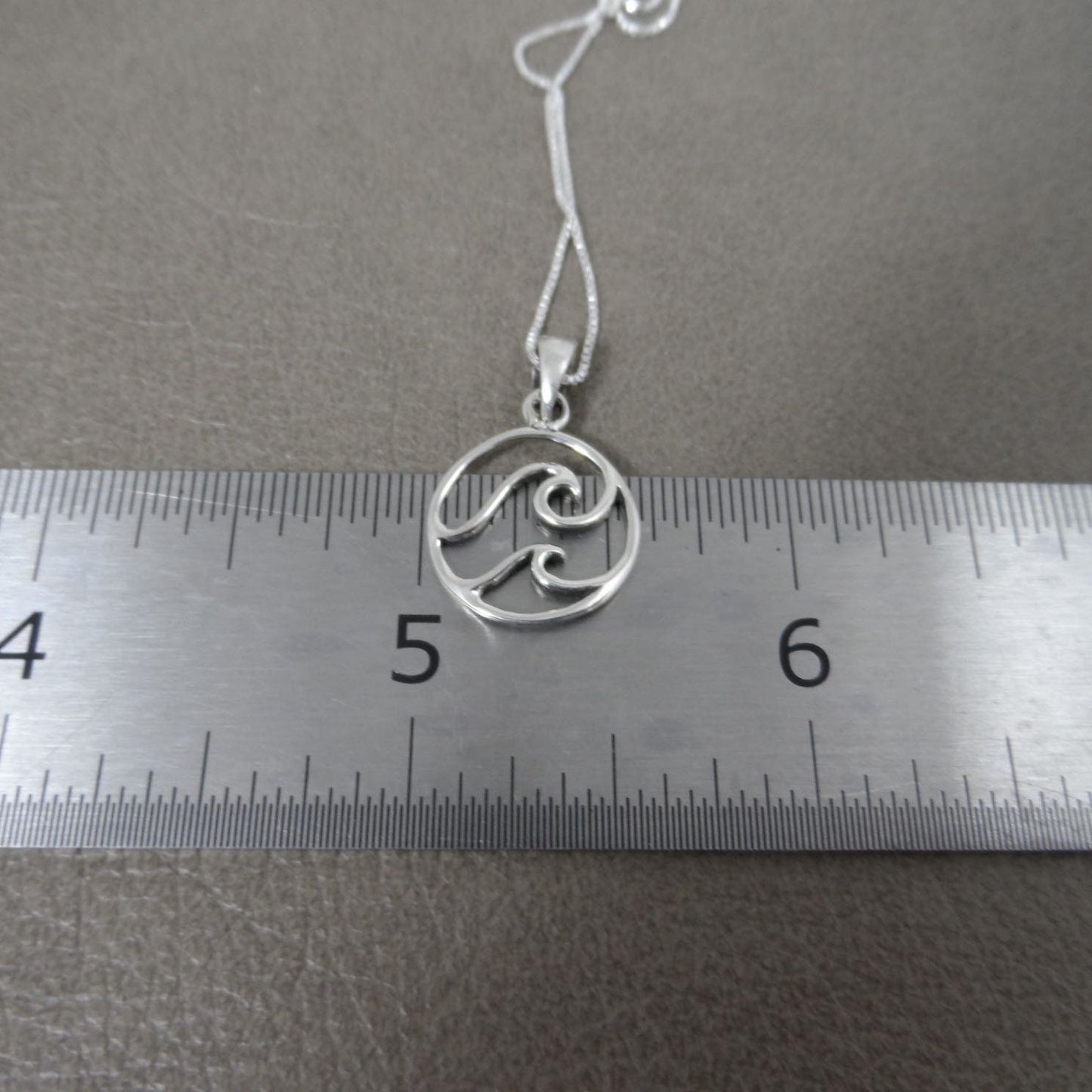 Double Wave Necklace in Sterling Silver