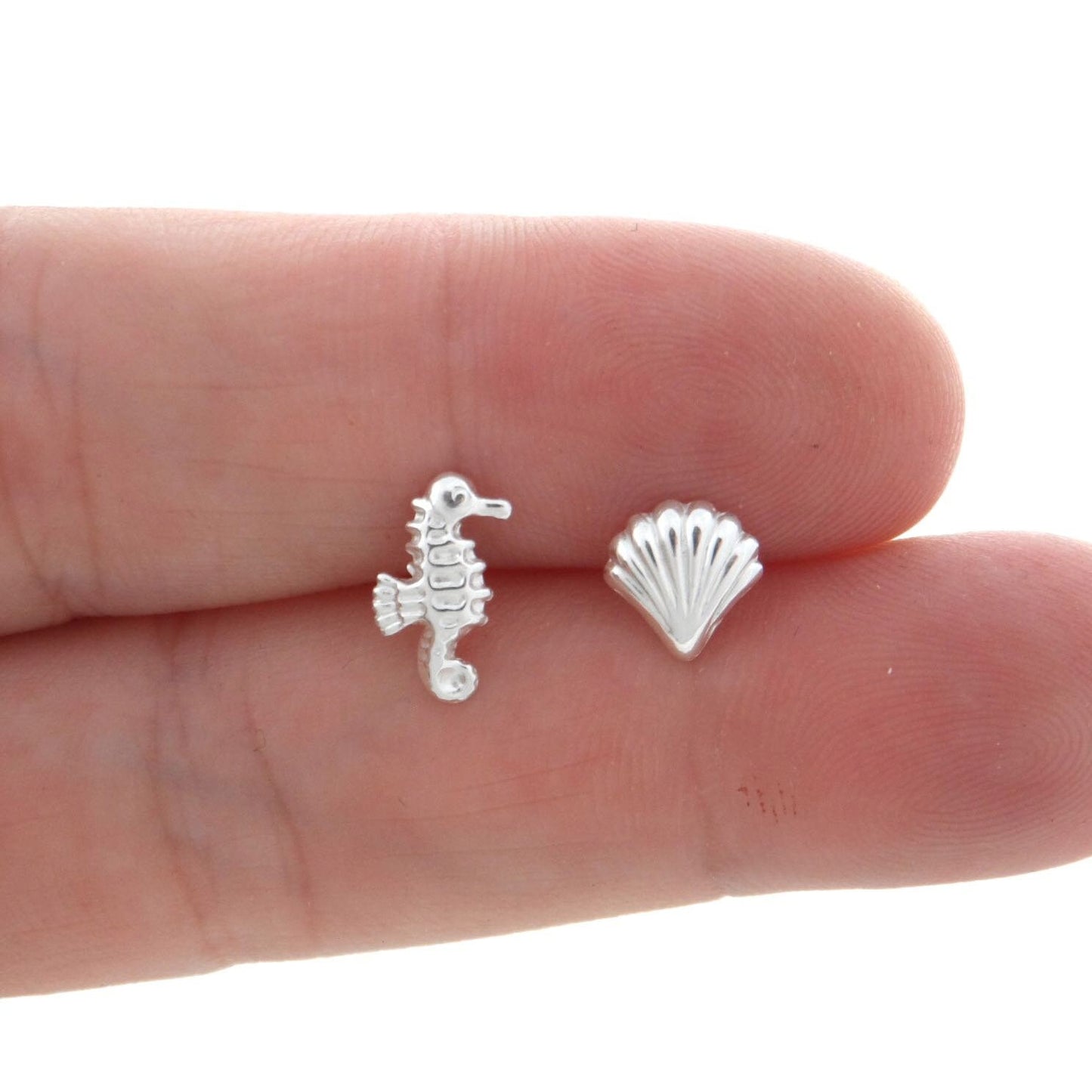 Seahorse & Shell Earrings