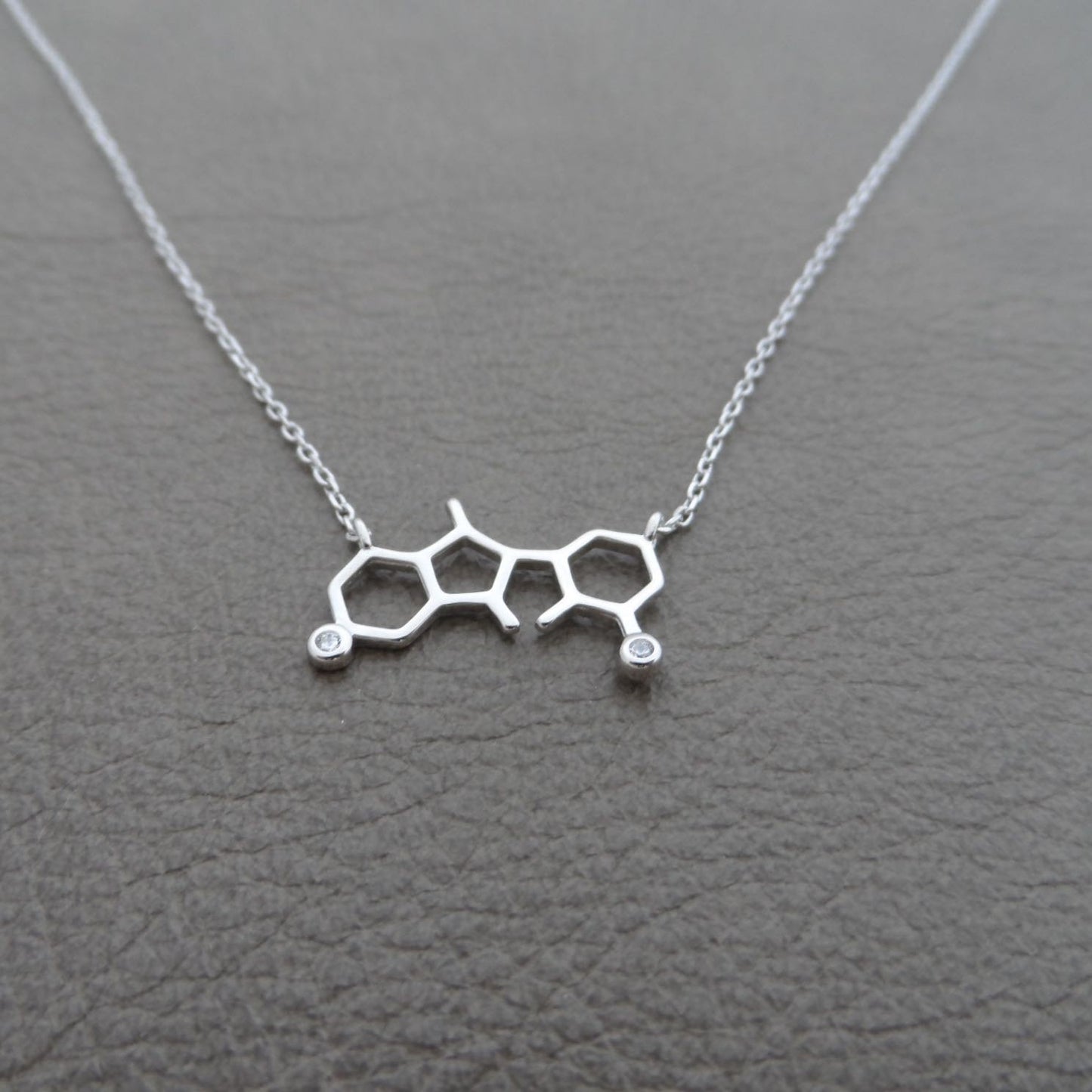 Molecule Sterling Silver Necklace