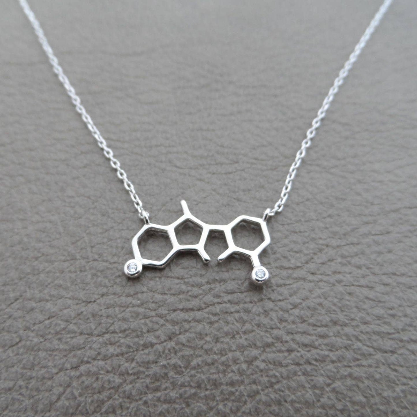 Molecule Sterling Silver Necklace