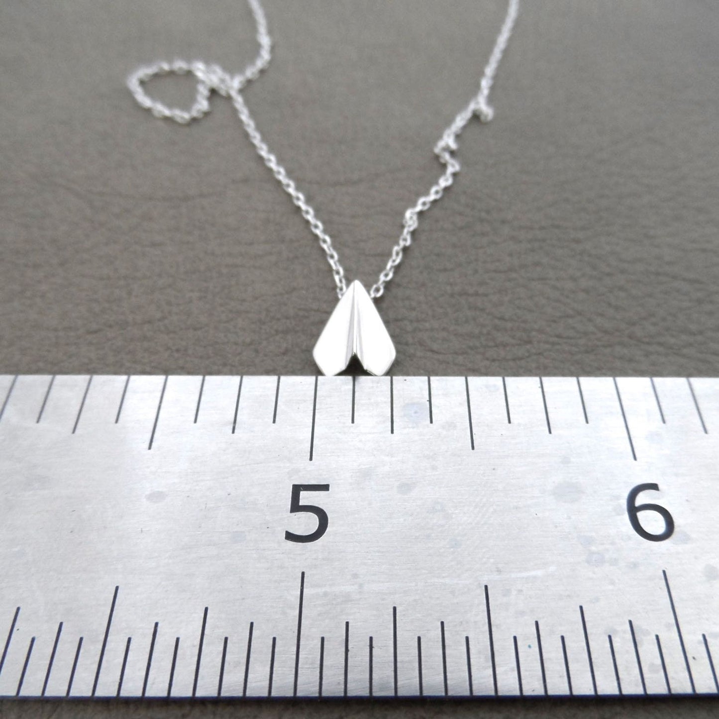 Paper Plane Sterling Silver Necklace