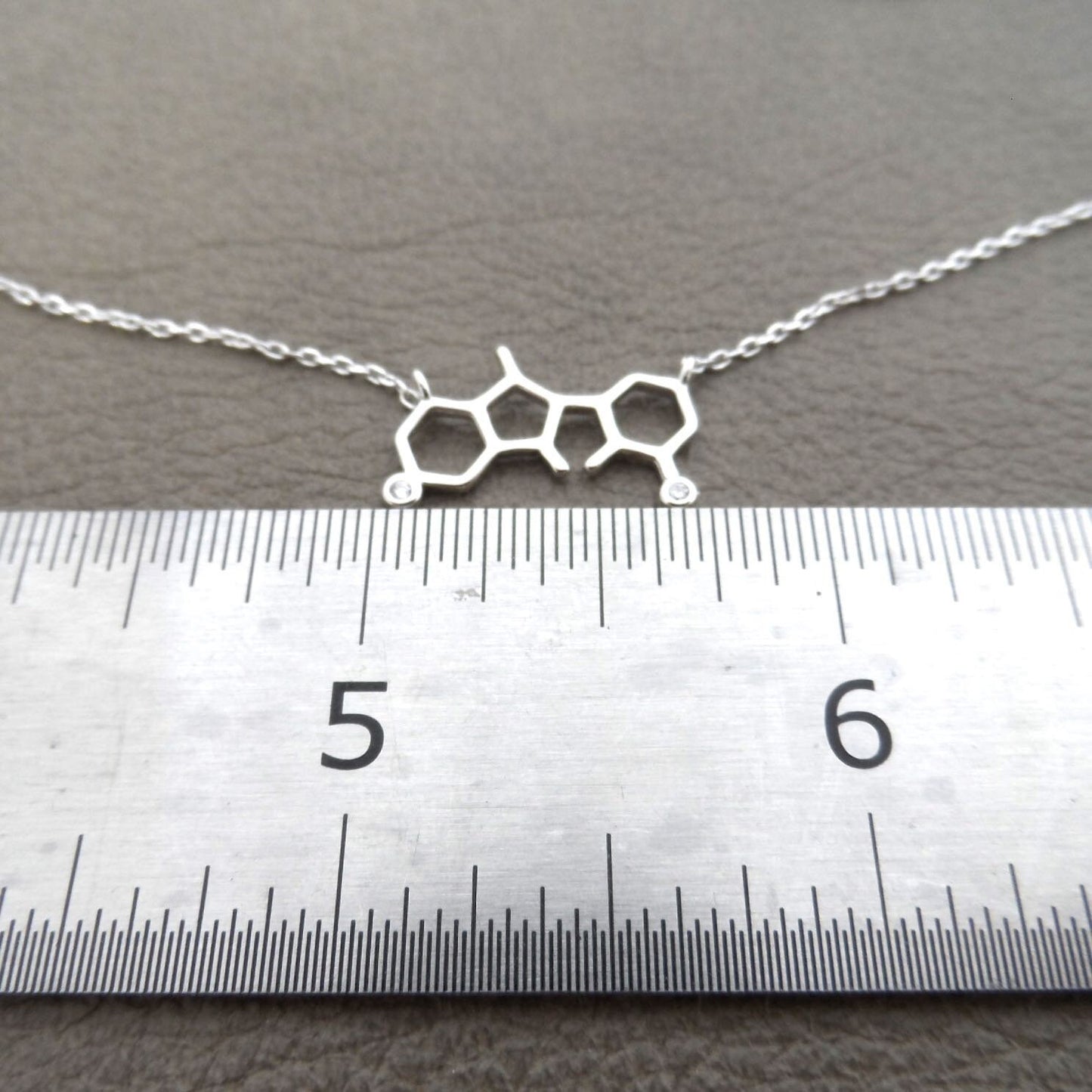 Molecule Sterling Silver Necklace