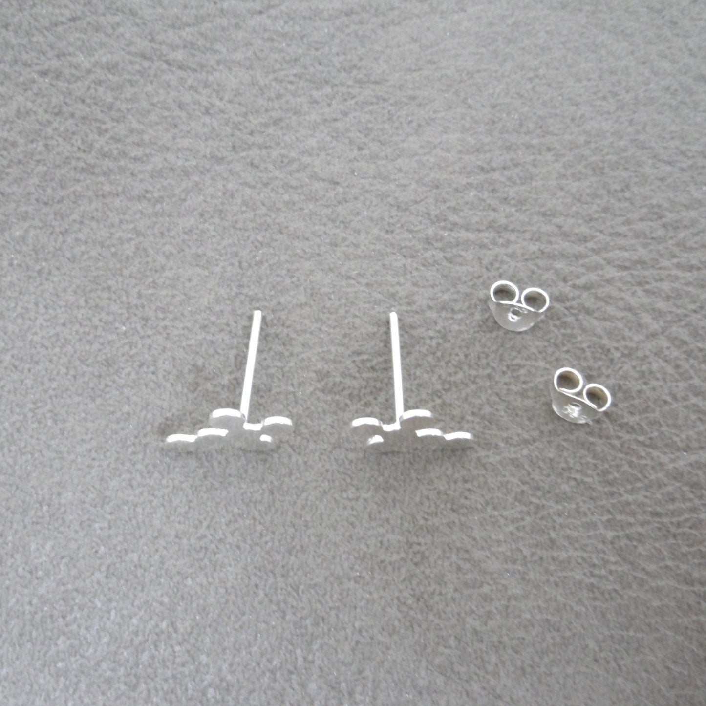 Cross Earrings in Sterling Silver