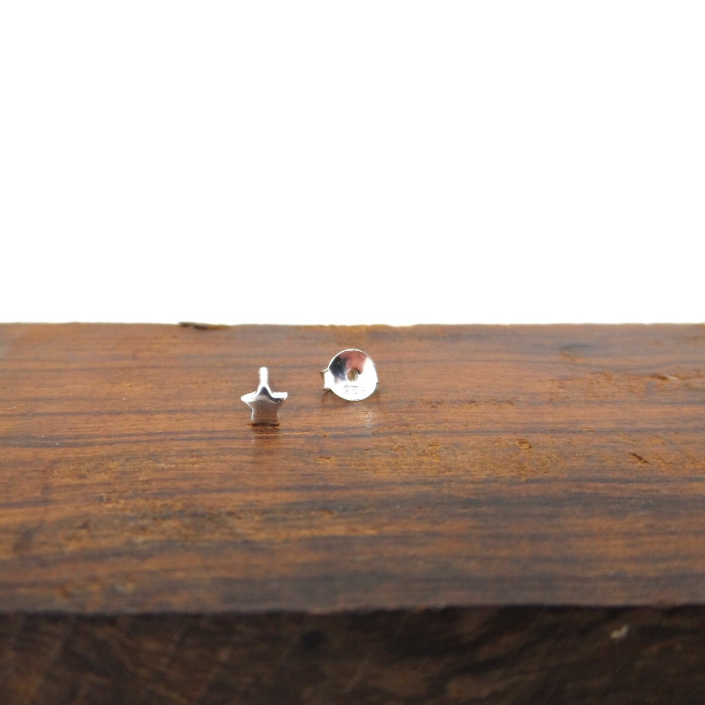 SINGLE Tiny Star Earring in Sterling Silver